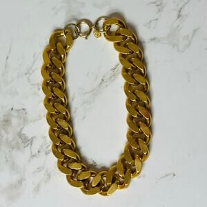 Vintage Erwin Pearl Classic Golden Links Runway Choker Necklace 16inch